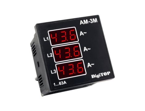 Amperomierz trójfazowy cyfrowy DigiTOP AM-3M