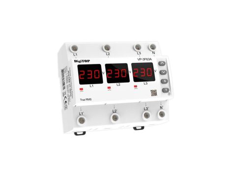 Przekaźnik napięciowy trójfazowy DigiTOP VP-3F63A