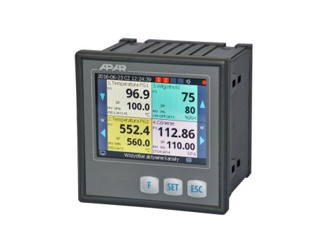 Czterokanałowy regulator uniwersalny AR654/S2/P/P/P/P/IP65/W