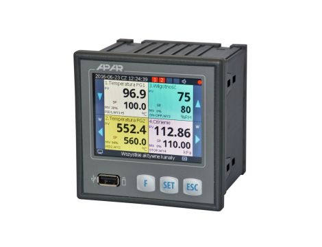 Czterokanałowy regulator uniwersalny AR654/S2/P/P/P/P/IP30