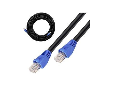Patchcord zewnętrzny linka UTP kat.6 podwójna powłoka PVC+PE /40m/ czarny