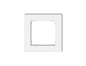 MINI Ramka uniwersalna pojedyncza z tworzywa biały mat 25MR-1
