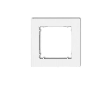 MINI Ramka uniwersalna pojedyncza z tworzywa biały mat 25MR-1