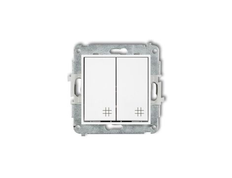 MINI Mechanizm łącznika podwójnego krzyżowego biały mat 25MWP-66