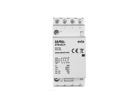 Stycznik modułowy cewka 25A 230V AC 3xZ 1xR TH35 EXTA ZAMEL STM-25-31 EXT10000292