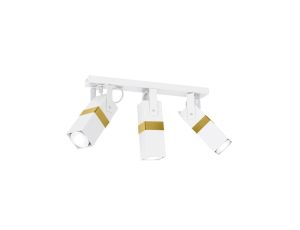 Lampa sufitowa VIDAR WHITE/GOLD 3xGU10 MLP6274 Milagro
