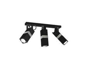 Lampa sufitowa VIDAR BLACK/CHROME 3xGU10 MLP6286 Milagro