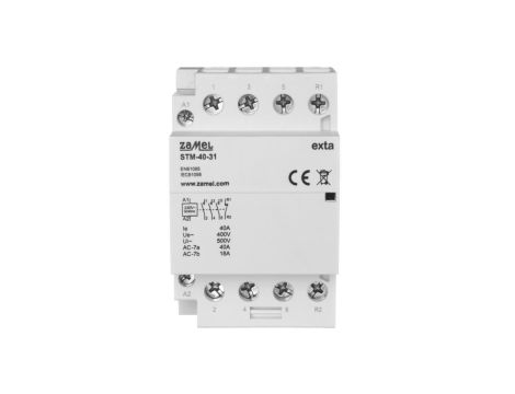 Stycznik modułowy instalacyjny 40A 3xZ+1R 230V AC typ: STM-40-31 EXT10000298