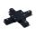 ŁĄCZNIK KRZYżOWY WPUSZCZANY CZARNY PROFILE RECESSED X-CONNECTOR BLACK 8837 Nowodvorski