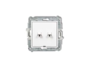 MINI Mechanizm łącznika świecznikowego w stylu amerykańskim biały mat 25MWPUS-2