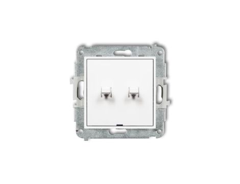 MINI Mechanizm łącznika świecznikowego w stylu amerykańskim biały mat 25MWPUS-2