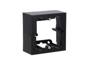 Simon 10 Puszka natynkowa pojedyncza, składana. Głębokość 40 mm czarny mat CSC/49