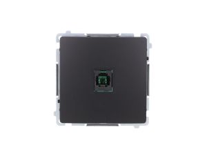 Simon Basic Gniazdo telefoniczne RJ11 uniwersalne pojedyncze (moduł). czarny BMTU.01/49