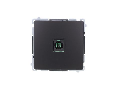Simon Basic Gniazdo telefoniczne RJ11 uniwersalne pojedyncze (moduł). czarny BMTU.01/49