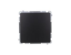 Simon Basic Przycisk pojedynczy rozwierny bez piktogramu (moduł) 10AX, 250V, zaciski śrubowe czarny BMPR1.01/49