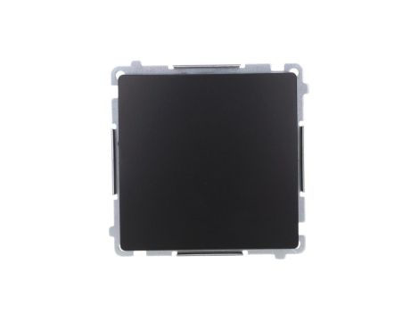 Simon Basic Przycisk pojedynczy rozwierny bez piktogramu (moduł) 10AX, 250V, zaciski śrubowe czarny BMPR1.01/49