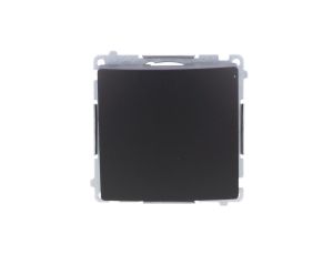 Simon Basic Przycisk pojedynczy zwierny bez piktogramu (moduł) 10AX, 250V, szybkozłącza, czarny BMP1.01/49