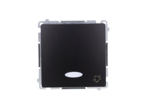Simon Basic Przycisk dzwonek z podświetleniem LED (moduł) 10AX, 250V, szybkozłącza, czarny BMD1L.01/49