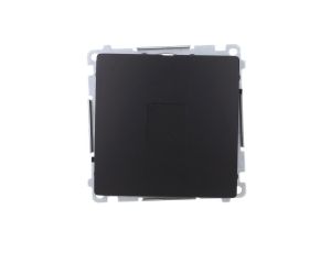 Simon Basic Zaślepka ramki (moduł). Mocowanie za pomocą łapek lub wkrętów czarny BMPS.01/49