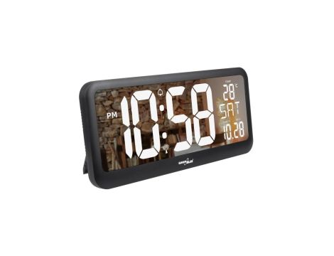 Zegar ścienny LCD bardzo duży GreenBlue, temperatura, data, GB214