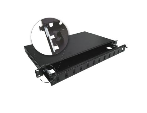 Przełącznica światłowodowa teleskopowa 12xSC duplex 19 1U, wysuwalna FOP-1U-12SCD-C-P