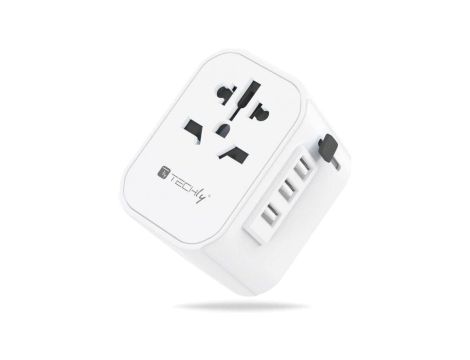 Adapter Podróżny Wtyków Zasilania EU/UK/USA Ładowarka 3x USB