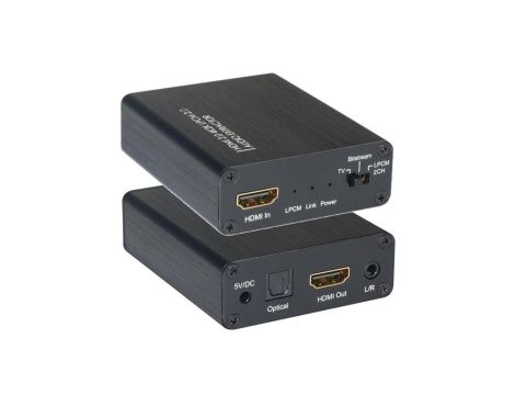 Ekstraktor Audio 5.1CH Toslink/Analog 3.5mm 2CH z HDMI 4K