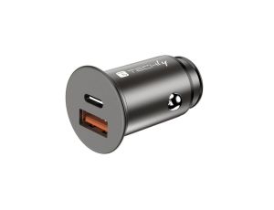Samochodowa Szybka Mini Ładowarka USB-C/A 38W 3A 5-12V