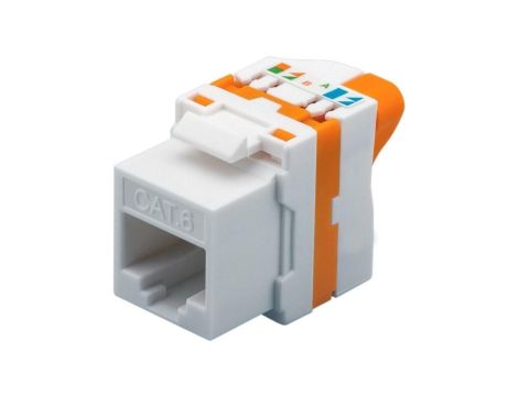 Samozaciskowy Moduł Keystone RJ45 Kat.6 U/UTP Techly