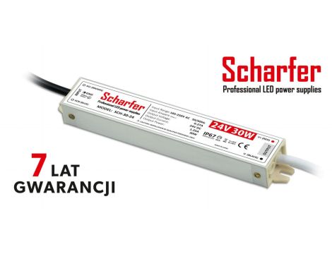 Zasilacz led hermetyczny 24V 30W Scharfer 7Y