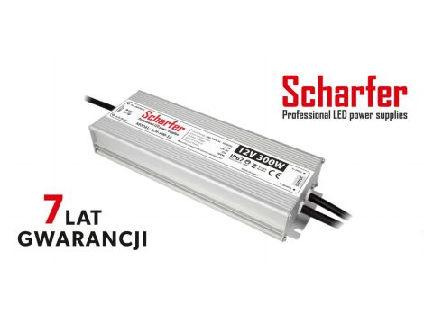 Zasilacz led hermetyczny 12V 300W Scharfer 7Y