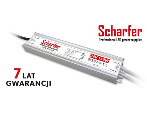 Zasilacz led hermetyczny 24V 150W Scharfer 7Y
