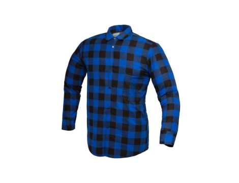 KOSZULA FLANELOWA NIEBIESKA, POLSKA ROZMIAR L