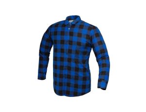 KOSZULA FLANELOWA NIEBIESKA POLSKA ROZMIAR XL