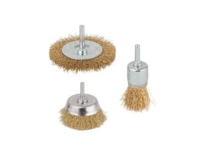 ZESTAW SZCZOTEK DRUCIANYCH DRUT MOSIĘŻNY, 3SZT.