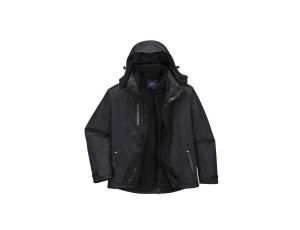 KURTKA OCIEPLANA 3W1 S553 CZARNA XXL