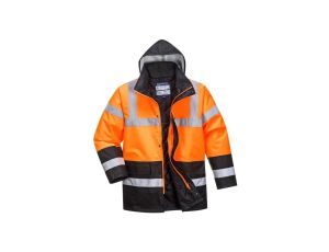 KURTKA OSTRZEGAWCZA OCIEPLANA DWUKOLOROWA S467 XL