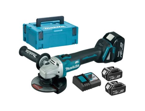 SZLIFIERKA KĄTOWA AKUMULATOROWA 125MM 18V 3*5.0AH LI-LO