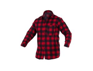 KOSZULA FLANELOWA CZERWONA, POLSKA ROZMIAR XL
