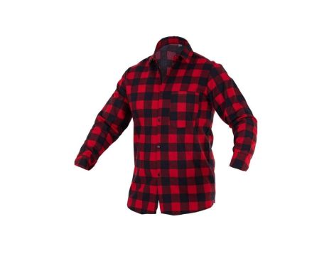 KOSZULA FLANELOWA CZERWONA, POLSKA ROZMIAR XL