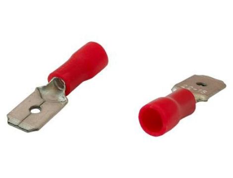 KOŃCÓWKA WSUWANA IZOLOWANA 0.5-1.5MM 0.8-6.35 10 SZTUK