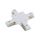 ŁĄCZNIK KRZYżOWY WPUSZCZANY BIAŁY PROFILE RECESSED X-CONNECTOR WHITE 8836 Nowodvorski