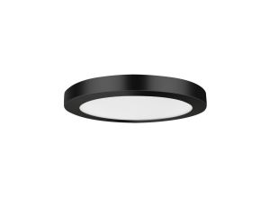 Okrągły czarny plafon YORK LED neutralna barwa światła do kuchni LP-330/1C 4BK Light Prestige