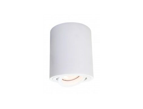 Biały spot tuba natynkowa z regulowanym oczkiem TULON na GU10 LP-5441/1SM WH Light Prestige