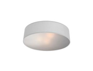 Plafon z abażurem białym do salonu Alto Ø40cm LP-81008/3C WH Light Prestige