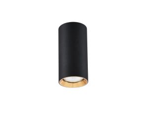 Spot tuba MANACOR czarno-złota 6x17cm GU10 LP-232/1D-170 LIGHT PRESTIGE