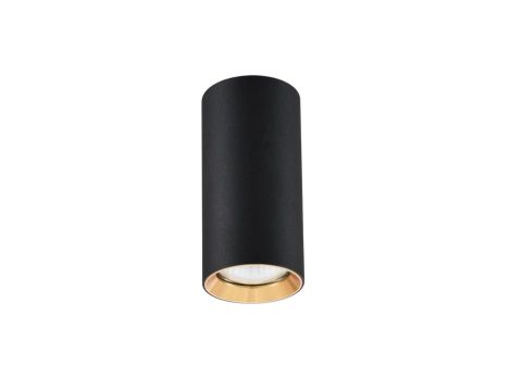 Spot tuba MANACOR czarno-złota 6x17cm GU10 LP-232/1D-170 LIGHT PRESTIGE
