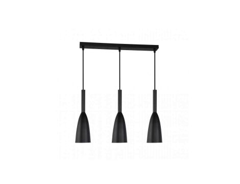 Lampa wisząca SOLIN zwisy na czarnej listwie 3xE27 do salonu LP-181/3L BK Light Prestige