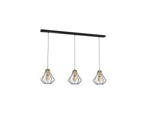 Lampa wisząca WILL BLACK 3xE27 MLP4191 Milagro