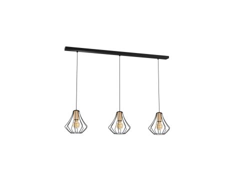 Lampa wisząca WILL BLACK 3xE27 MLP4191 Milagro